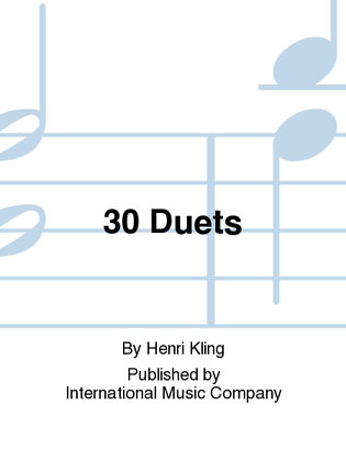 Book cover for 30 Duets
