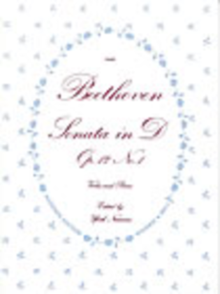 Book cover for Sonata in D, Op. 12, No. 1 with Piano