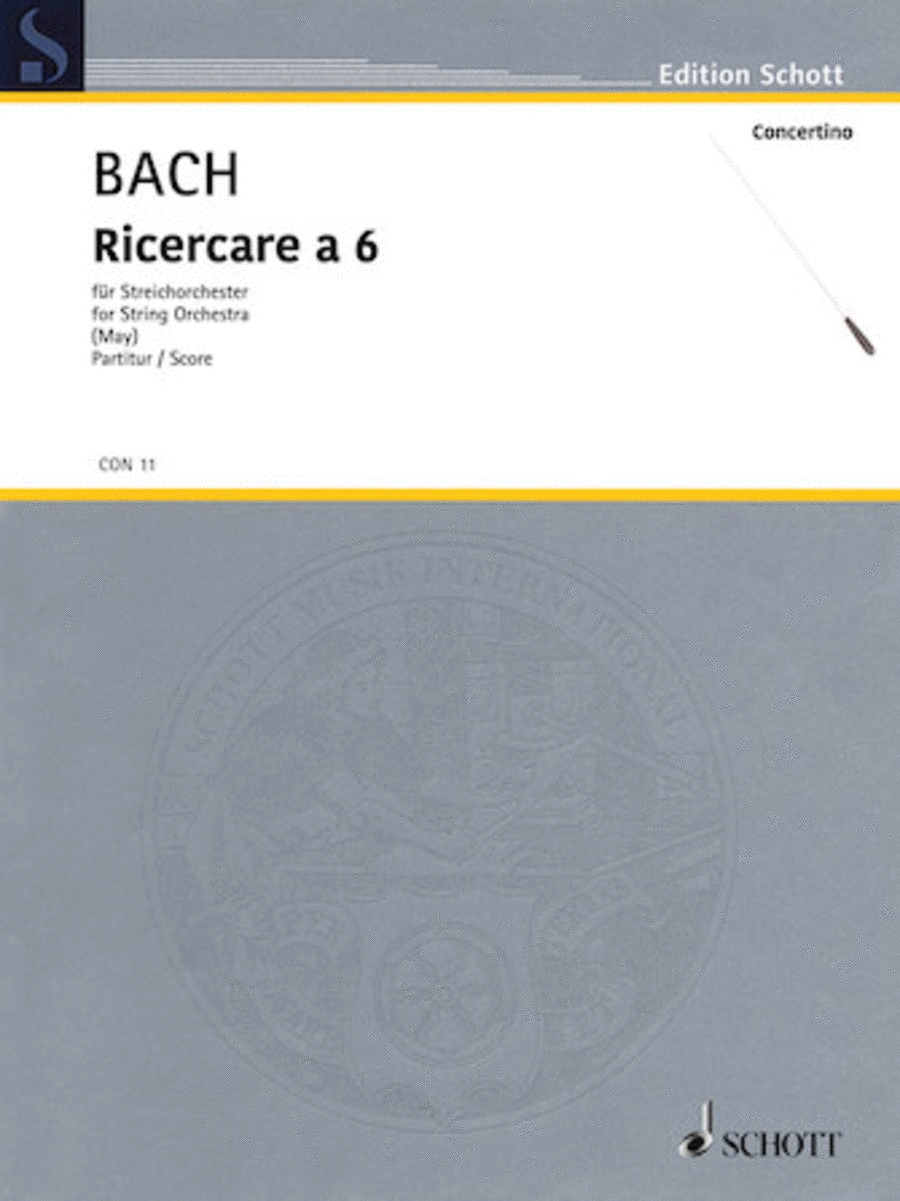 Bach Js Ricercare A6 Vla