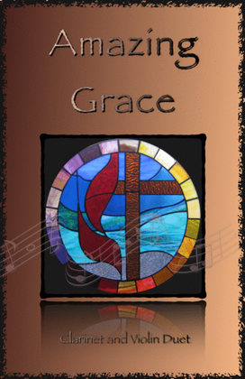 Book cover for Amazing Grace, Gospel style for Clarinet and Violin Duet
