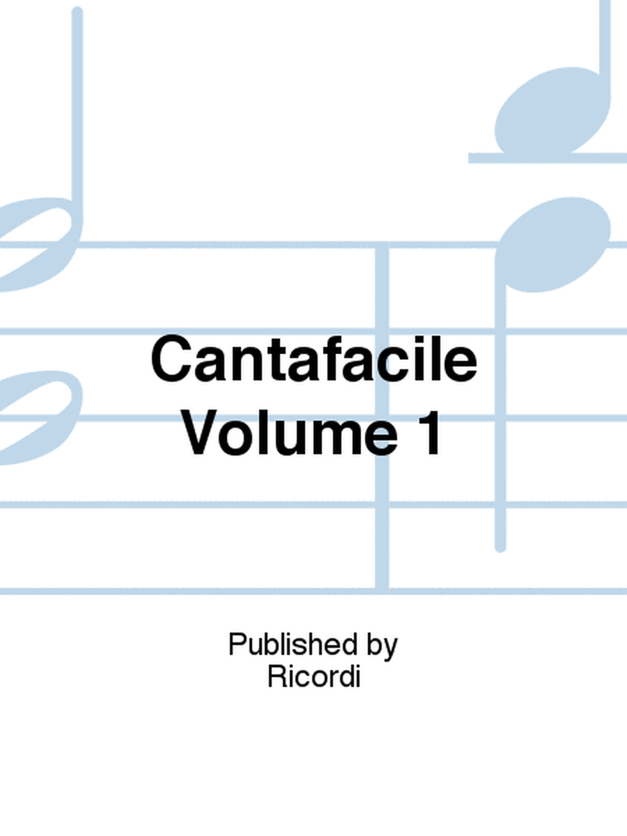 Cantafacile Volume 1