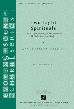 Book cover for Two Light Spirituals