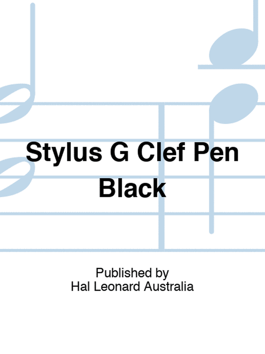 Stylus G Clef Pen Black