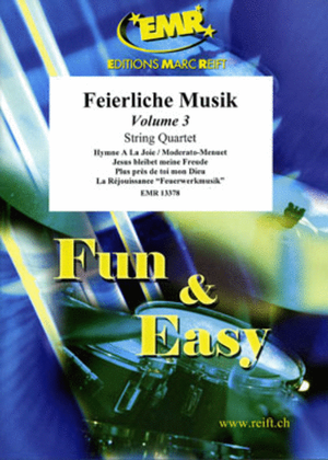 Book cover for Feierliche Musik Volume 3
