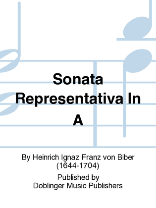 Book cover for Sonata representativa in A