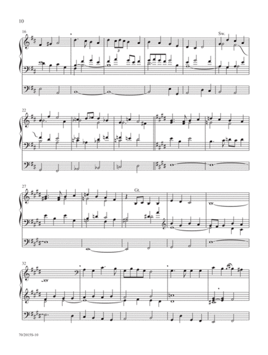 Echoes of Praise by Franklin Ashdown Organ Solo - Sheet Music