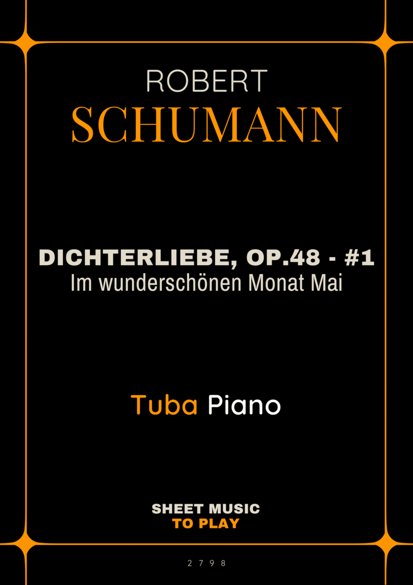 Dichterliebe, Op.48 No.1 - Tuba and Piano (Full Score and Parts) image number null