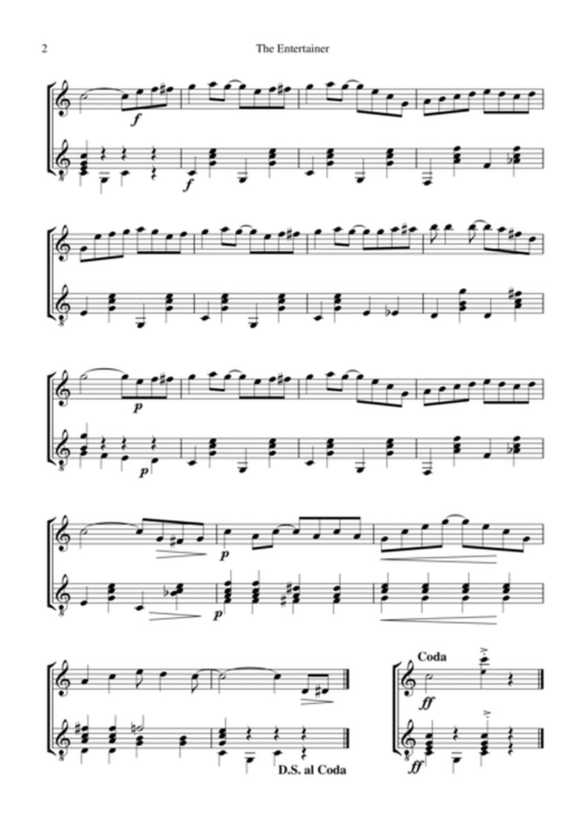 The Entertainer (abridged) for violin and guitar by Klas Krantz String Duet - Digital Sheet Music