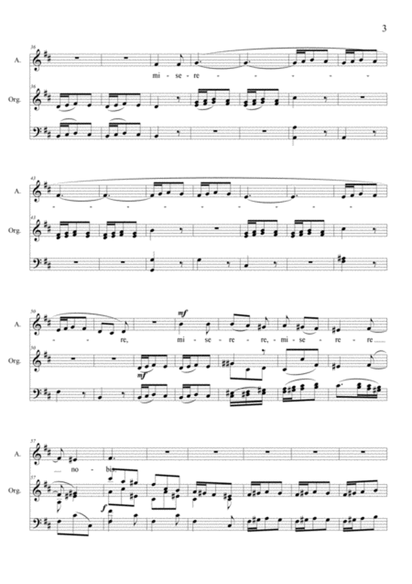 QUI SEDES AD DEXTERAM PATRIS - From "Gloria - RV 589 - Vivaldi" - For Alto and Piano/Organ image number null