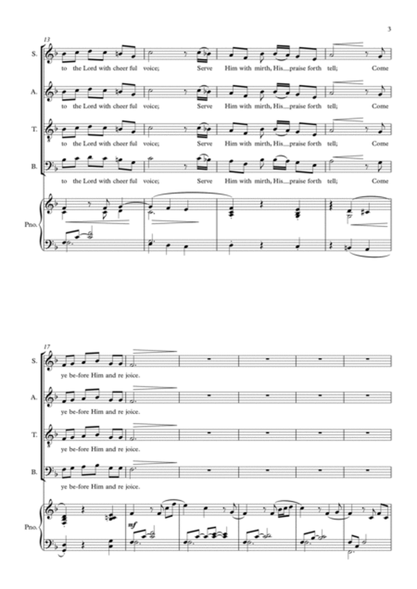 All People that on Earth do Dwell 4-Part - Digital Sheet Music