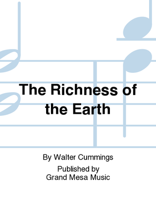 Book cover for The Richness of the Earth