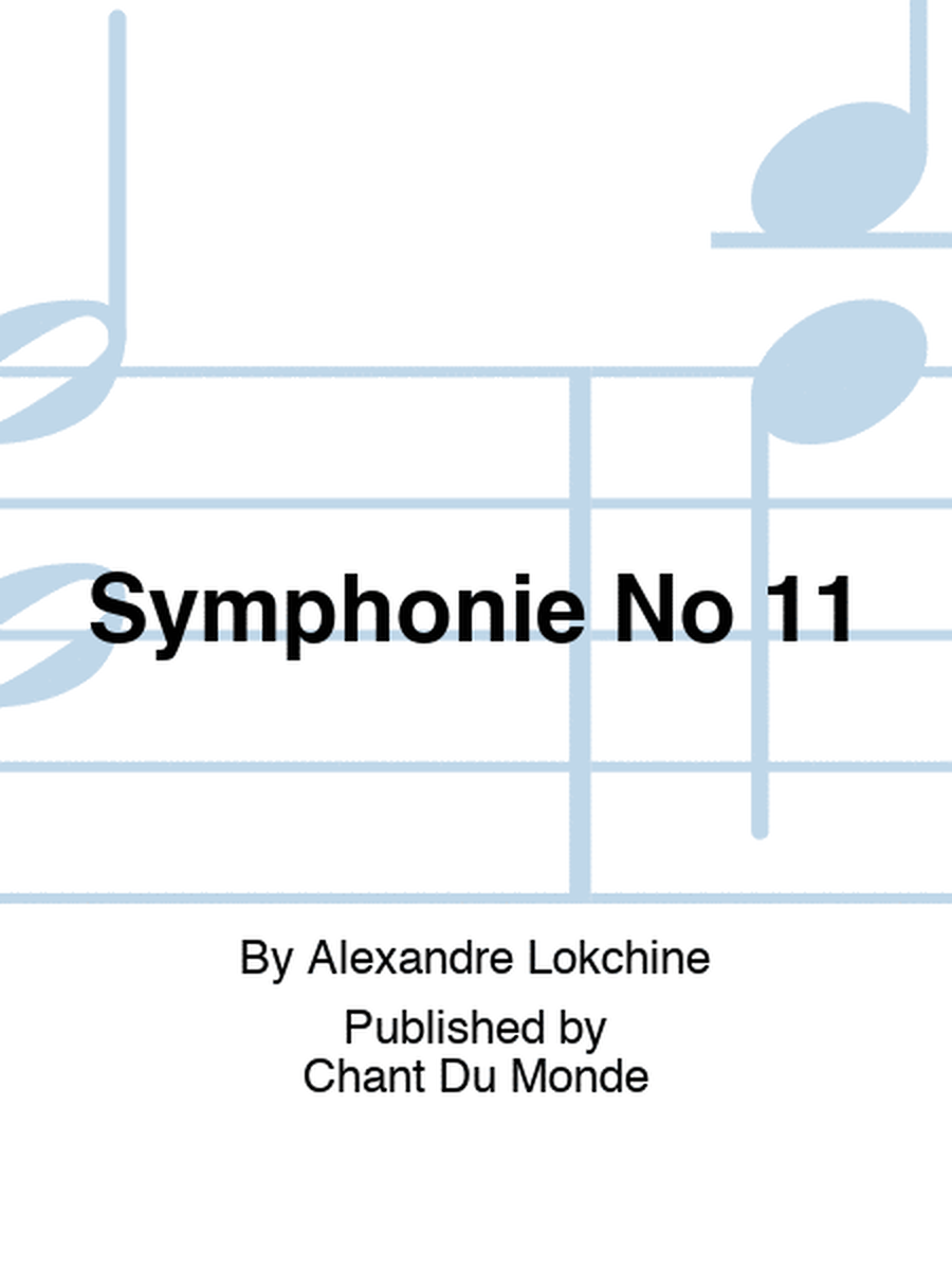 Symphonie No 11
