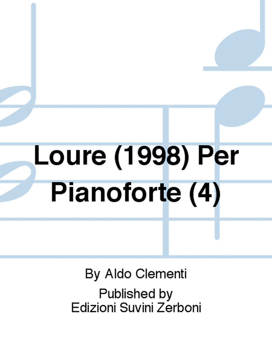 Loure (1998) Per Pianoforte (4)