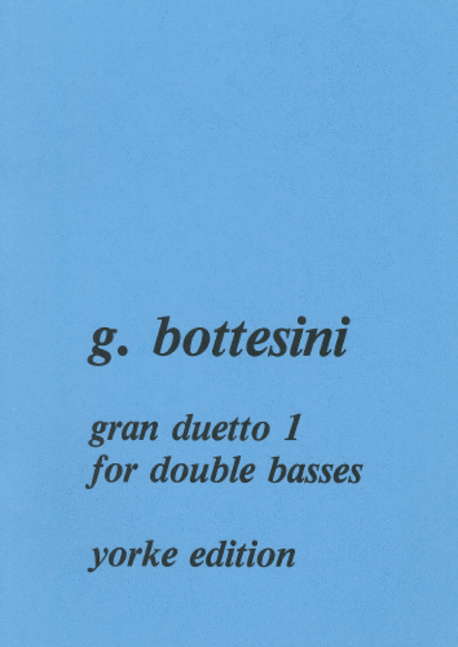 Tre Gran Duetto No. 1 for 2 DB