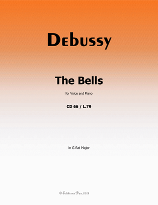 Book cover for The Bells, by Debussy, in G flat Major