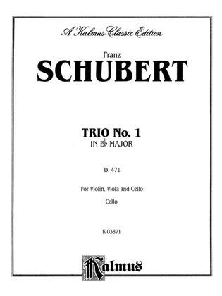 Book cover for Schubert: Trio No. 1 in B flat Major