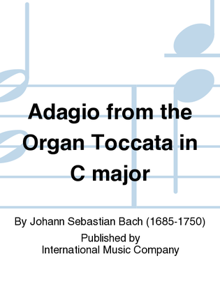 Book cover for Adagio From The Organ Toccata In C Major