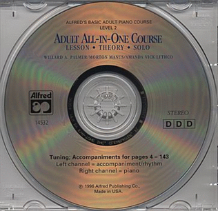 Book cover for Alfred's Adult All-in-One Piano Course - Level 2 (CD)
