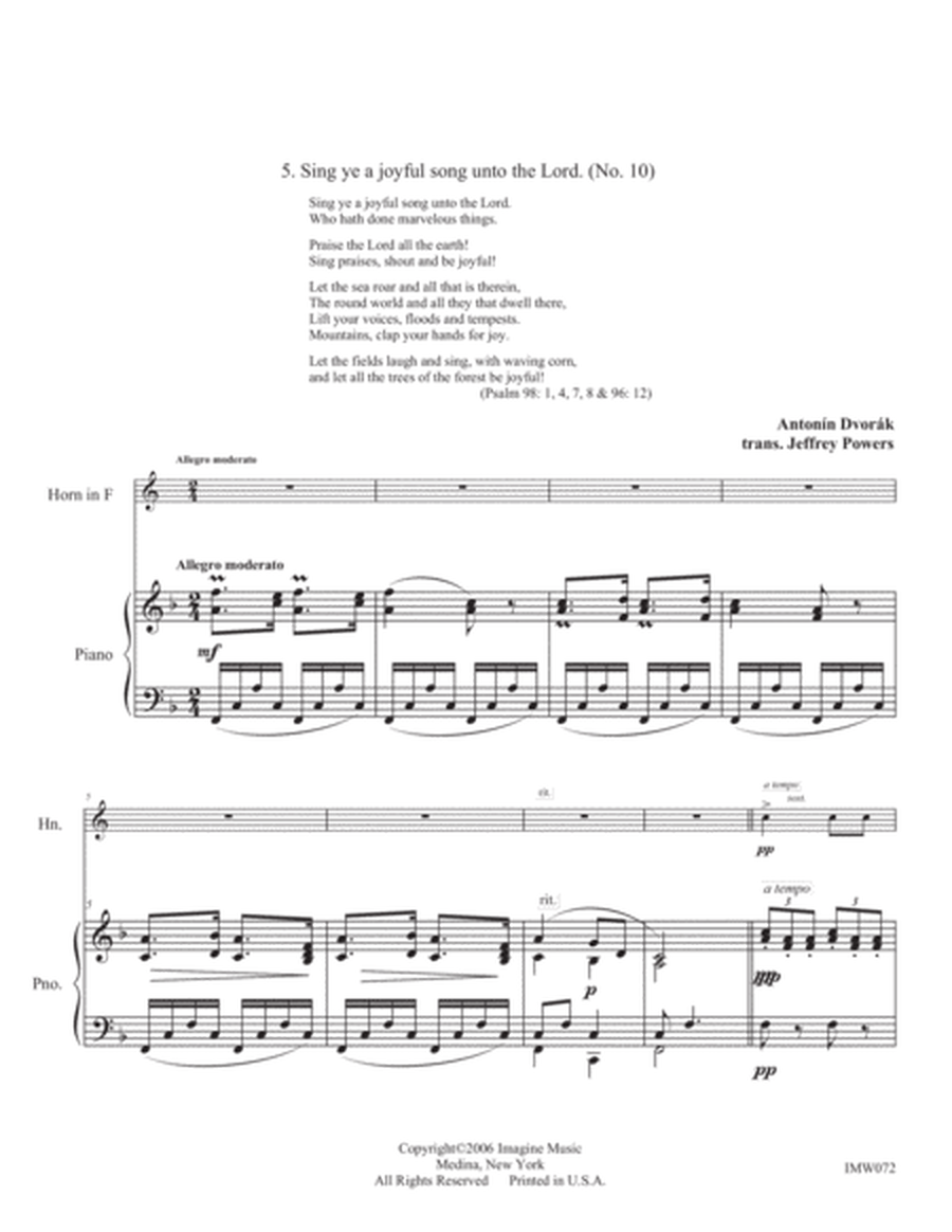 Five Psalms from Biblical Songs, Op.99 image number null