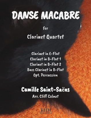 Book cover for Danse Macabre for Clarinet Quartet