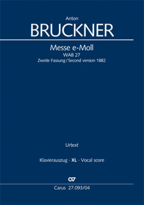 Book cover for Mass in E minor (Messe in e)