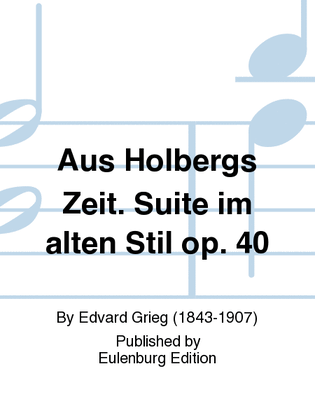 From Holberg's Time Op. 40