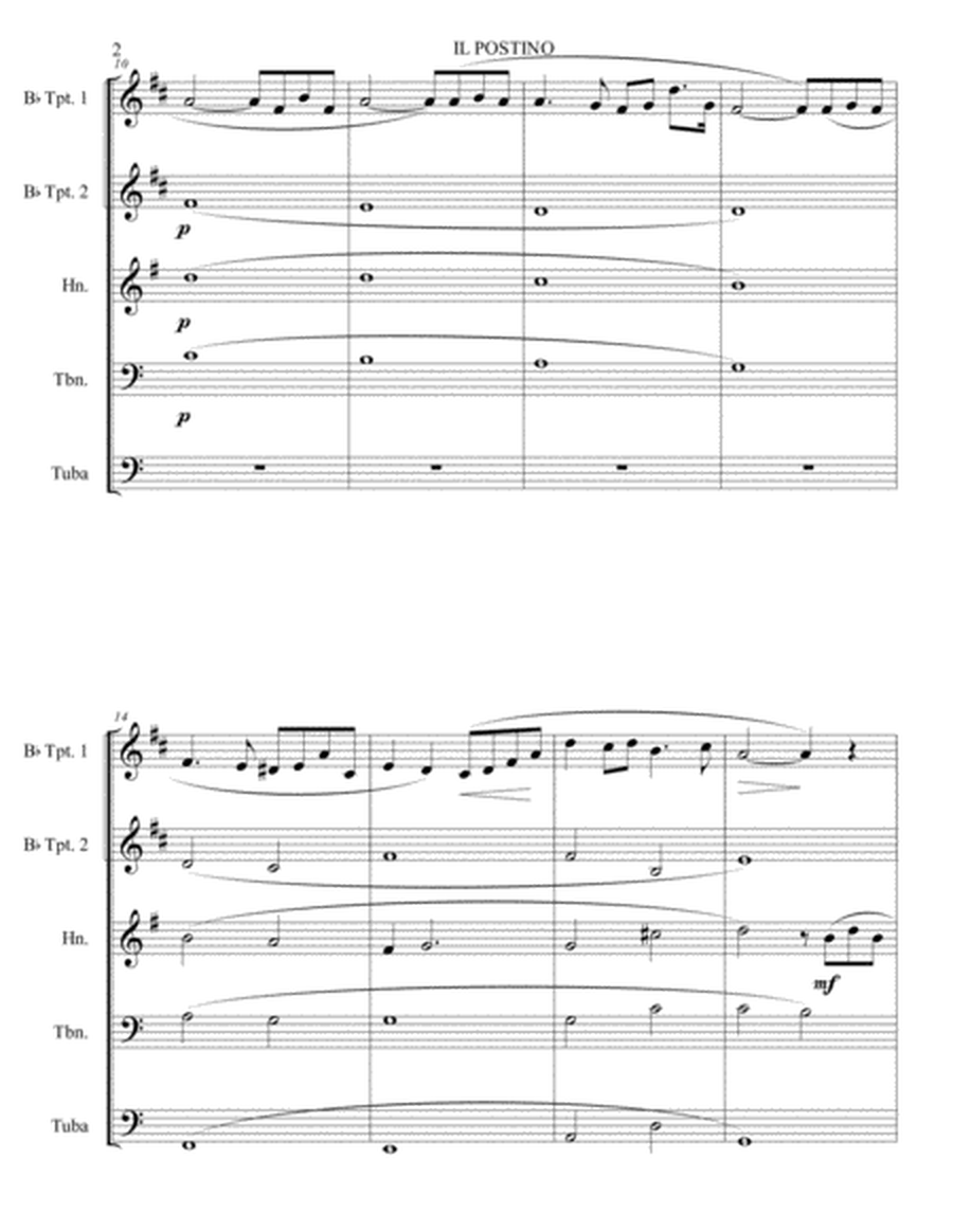 Theme from "Il Postino", L. Bacalov - Brass Quintet