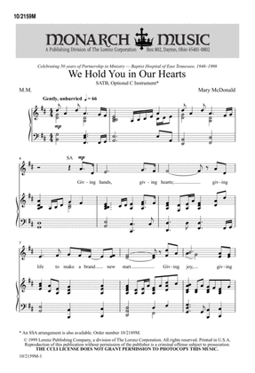 Book cover for We Hold You in our Hearts