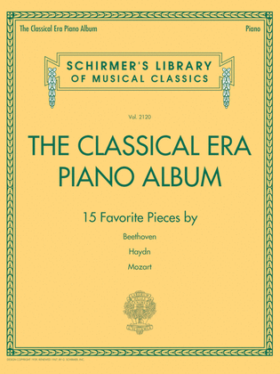 Book cover for The Classical Era Piano Album