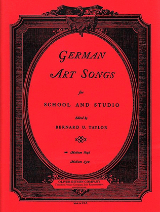 Book cover for German Arts Songs