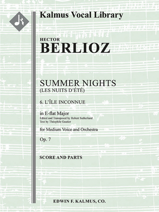 Summer Nights, Op. 7 (Les nuits d'ete) -- 6. L'isle Inconnue (transposed in Eb)