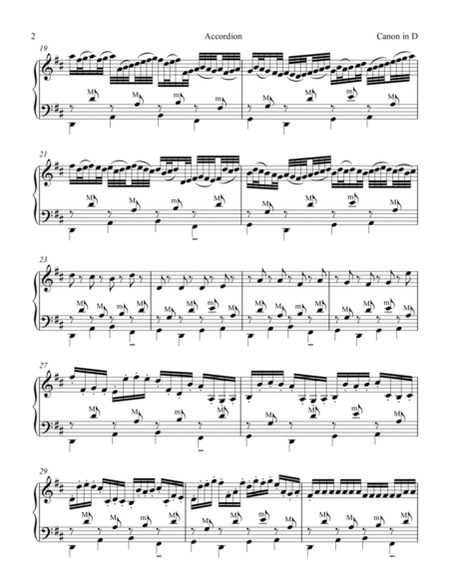 "Pachelbel Canon in D" for Accordion & String Ensemble - Set of 6 Parts image number null