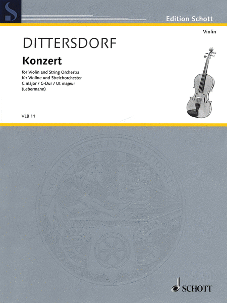 Konzert For Violin And Stringorchestra In C Major      (piano Reduction)