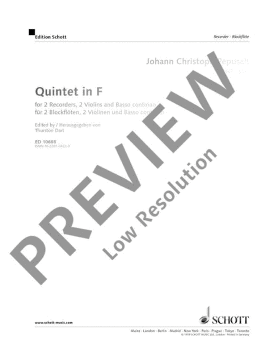 Quintet F Major