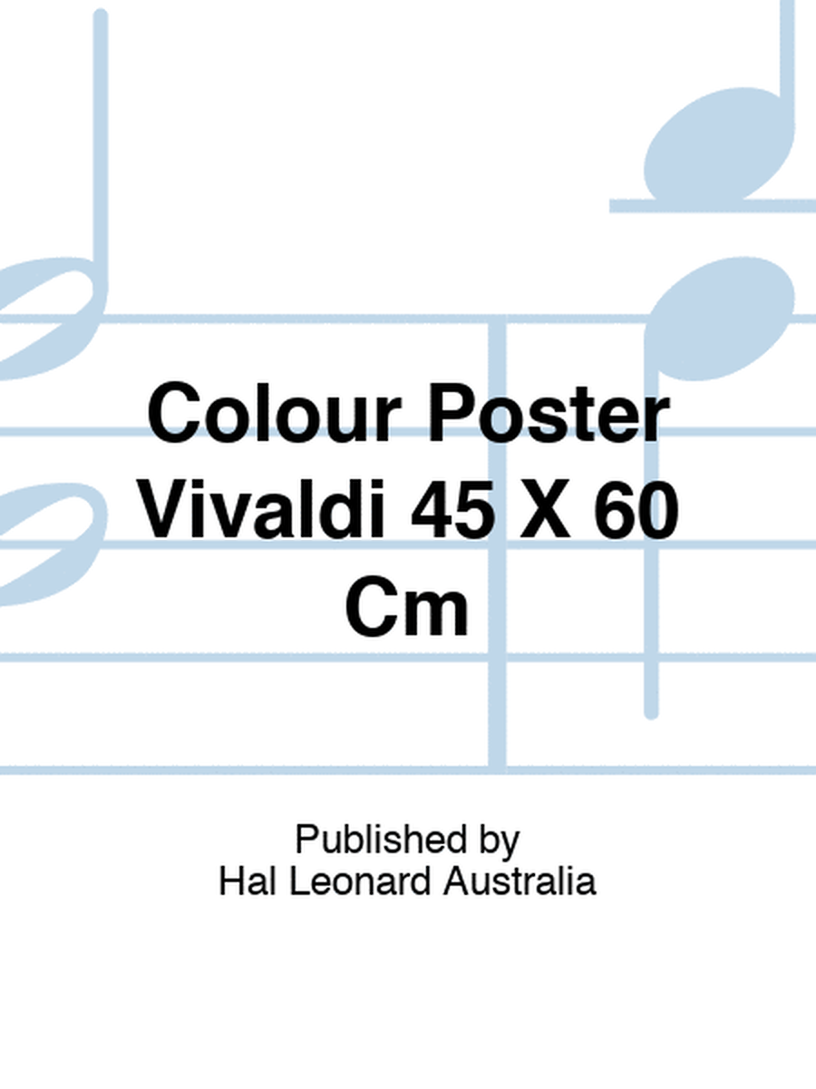Colour Poster Vivaldi 45 X 60 Cm