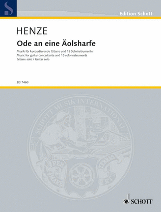 Book cover for Ode an eine Aolsharfe