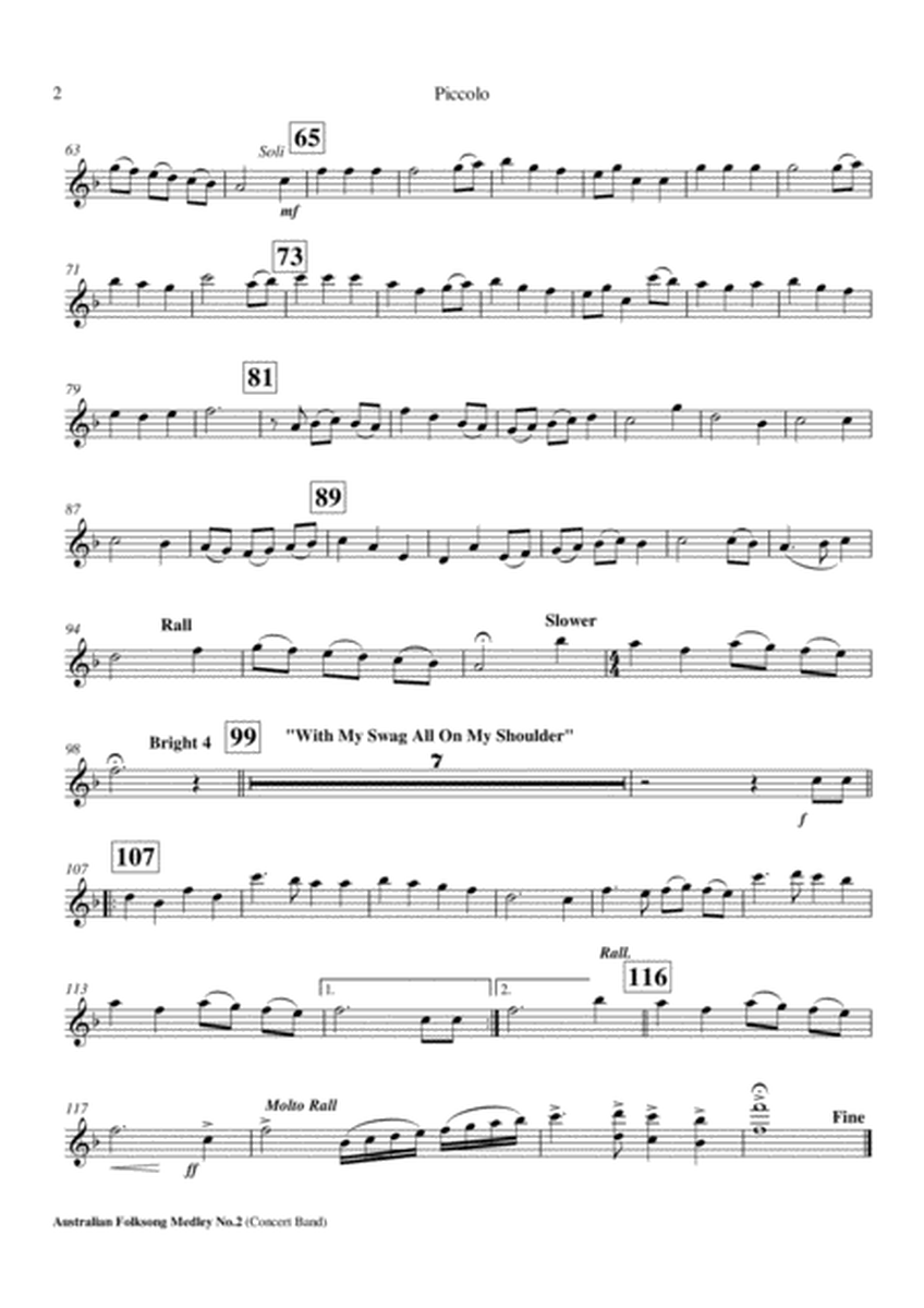 Australian Foklsong Medley No. 2 - Concert Band Score and Parts PDF image number null