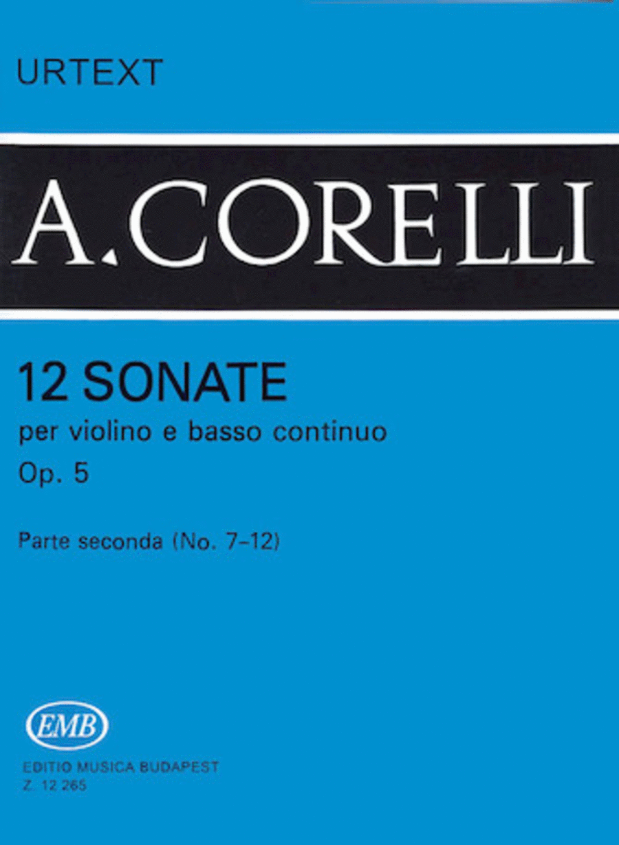 12 Sonatas for Violin and Basso Continuo, Op. 5  - Volume 2