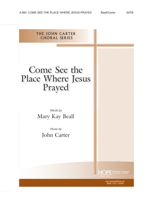 Book cover for Come See the Place Where Jesus Prayed