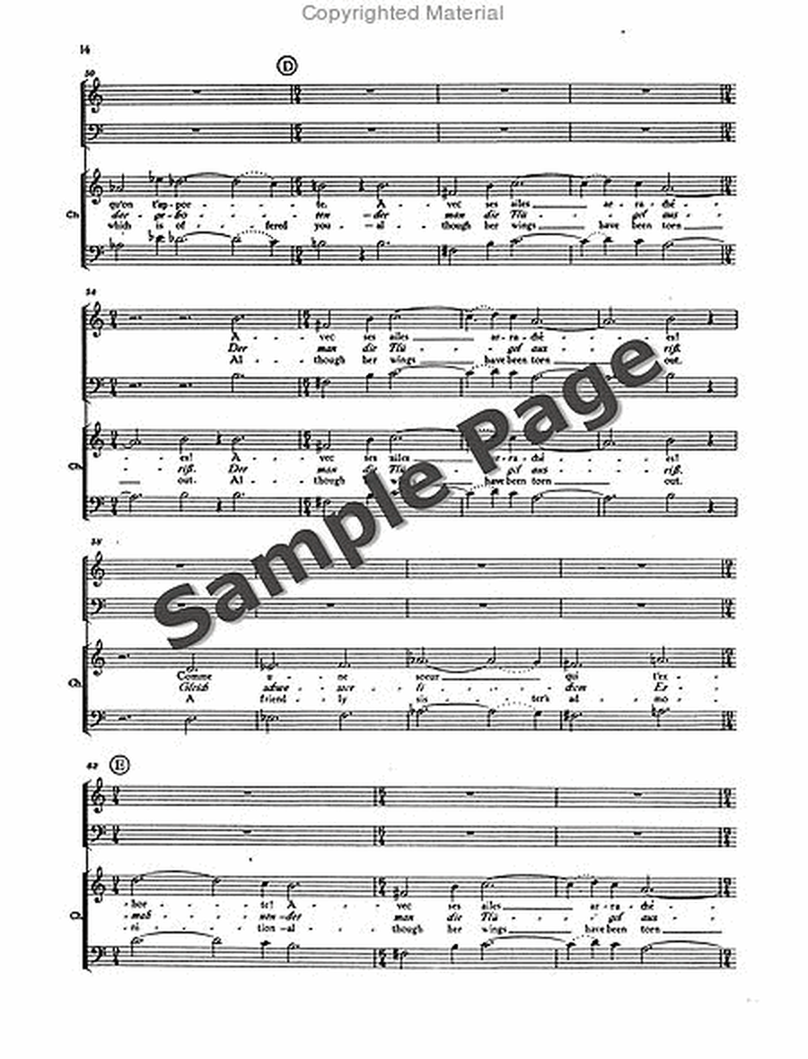 Canticle To Hope Vocal Score