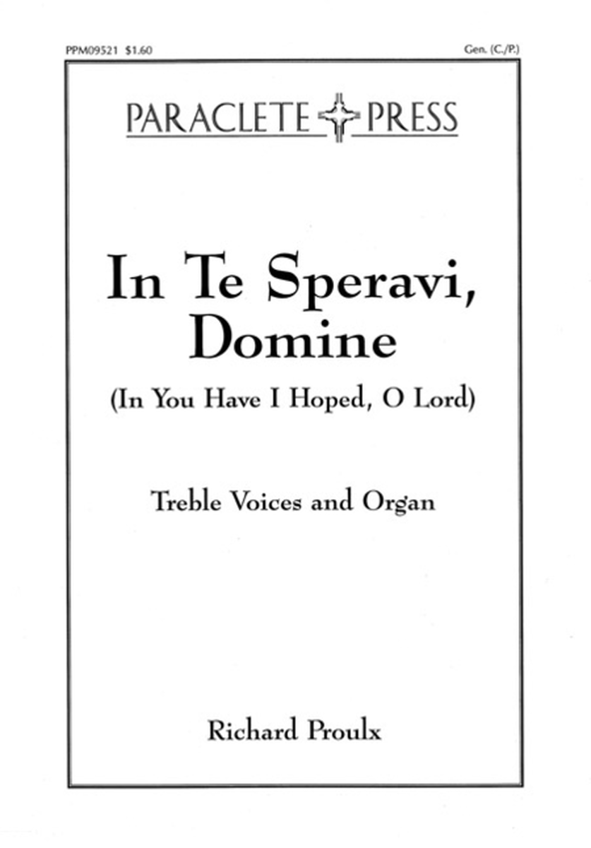 In Te Speravi Domine (In You Have I Hoped O Lord) image number null