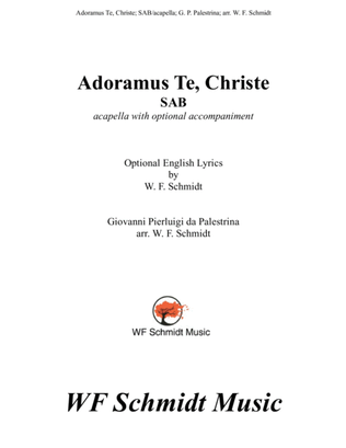 Book cover for Adoramus Te, Christe