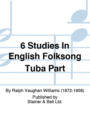 Book cover for 6 Studies In English Folksong Tuba Part