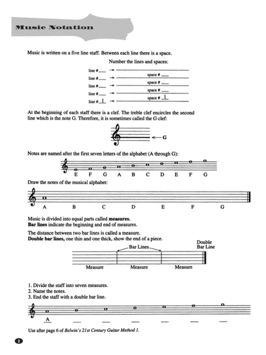 Belwin's 21st Century Guitar Theory 1