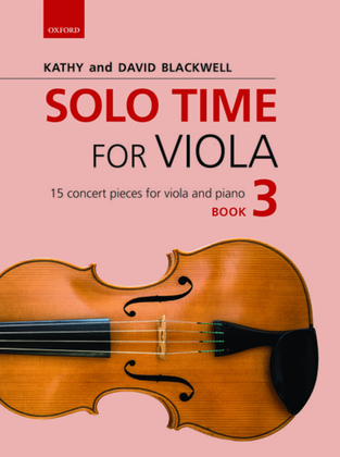 Book cover for Solo Time for Viola Book 3