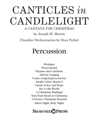 Book cover for Canticles in Candlelight - Percussion