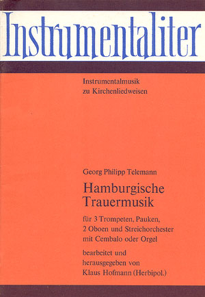 Book cover for Hamburgische Trauermusik