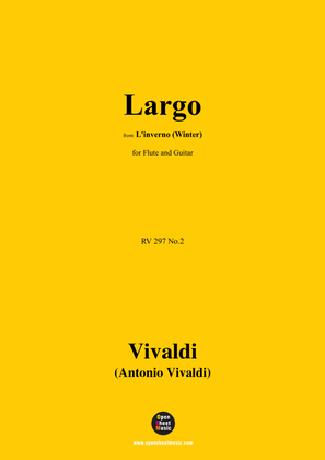 Book cover for Vivaldi-Largo,RV 297 No.2,for Flute and Guitar