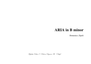 Book cover for ARIA in B minor - Zipoli - For Organ