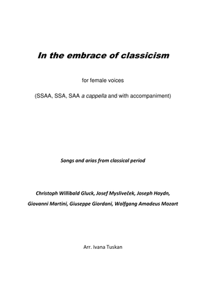 Book cover for In the embrace of classicism for female voices